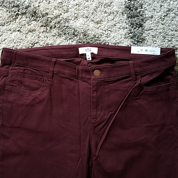 NWT LOFT Plus Leggings In Brushed Sateen - Picture 3 of 6